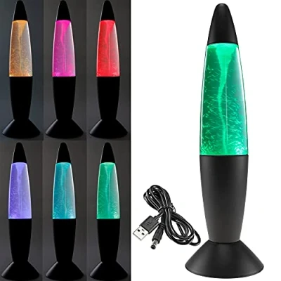 Immagine di Lampada decorativa Tornado, 37 cm, illuminazione LED e cambiamento di colore, funzionamento a USB, 5 V = o batteria 3 X AA Tornado Gehäuse Schwarz