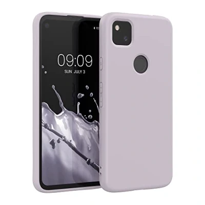 Immagine di kwmobile Custodia Compatibile con Google Pixel 4a Cover Back Case per Smartphone in Silicone TPU Protezione Gommata nuvola viola