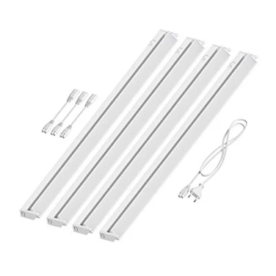 Immagine di ledscom.de Luce LED sotto il mobile LIWO 91cm, girevole, 1444lm ciascuno, bianco caldo Set di 4