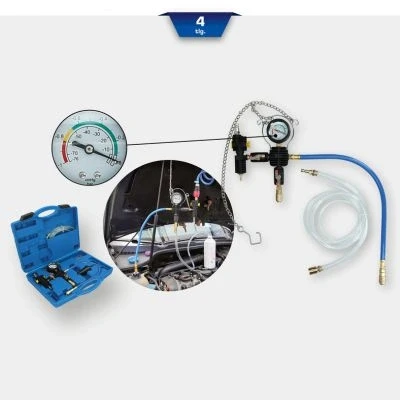 Immagine di BRILLIANT TOOLS BT521100 Sistema di Raffreddamento Dispositivo riempimento e Scarico, 4 pz [Powered by KS Tools]