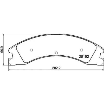 Immagine di HELLA 8DB 355 040 291 Kit pastiglie freno Non predisposto per contatto segnalazione usura con accessori