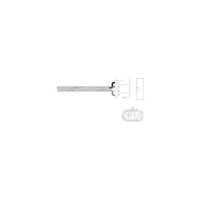 Immagine di DELPHI ES20344 12B1 Sonda lambda planare, riscaldato ALFA ROMEO: 147, 156 Sedan, GTV, FIAT: Panda II Hatchback, Ducato III Van