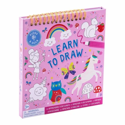 Immagine di Floss &amp; Rock Rainbow Fairy Learn to Draw Sketchbook per bambini dai 3 anni in su, lunghezza 18,5 cm, materiale didattico