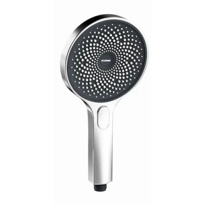 Immagine di Krobec Soffione doccia, doccia a mano grande da 130 mm. con 3 modalità,doccia estraibile, set di Premium.Massaggio spray per spa (cromato)