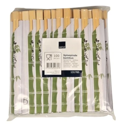 Immagine di Bacchette, ABENA Gastro, 21cm, Ø0.5cm, natura, bambù, 2 pezzi per confezione (100 paia in una confezione)
