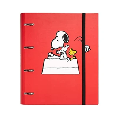 Immagine di Cartelletta ad anelli Snoopy con elastico 4