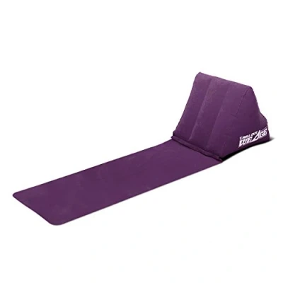 Immagine di CKB Ltd® The Chill Out Porpora Portatile Viaggi Cuneo Cuscino Autogonfiabile Lounger with Wedge Shape Back Cushion Letto perfetto per il campeggio o sulla spiaggia festivals comodo da usare (Purple)