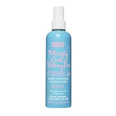 Immagine di Umberto Giannini Thirsty Curls Detangler Super Hydrating Moisture Mist 250 ml Vegan Leave in Balsamo Spray per Capelli secchi e annodati
