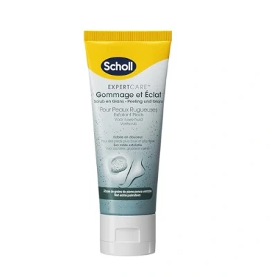 Immagine di Scholl Crema piedi Scrub e Brillante per pelli ruvide Cura esfoliante secchi ruvidi a base di pomice vulcanica 75 ml