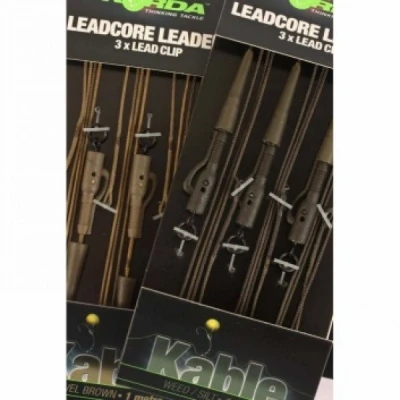 Immagine di Korda Leadcore Leaders Hybrid Lead Clip Gravel Terminali carpfishing