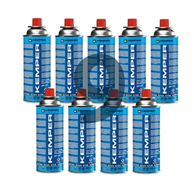 Immagine di 9 PEZZI Bomboletta cartuccia a gas da 390 ml (227 gr) Kemper 577 ideale per stufette e fornelli portatili tipo bistro…