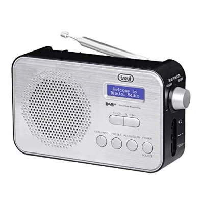 Immagine di Trevi Radio Digitale Portatile DAB/DAB+ con display ad alta leggibilità Dot Matrix