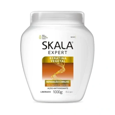 Immagine di Skala Expert Maschera/Crema Condizionatore/Crema per Capelli Keratina Vegetale 1000ml 100% vegano idratati e riparati in profondità.