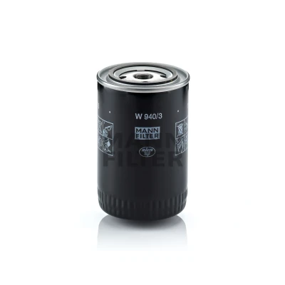 Immagine di MANN FILTER W 940/3 Filtro olio 3/4 16 UNF con due valvole blocco arretramento ad avvitamento
