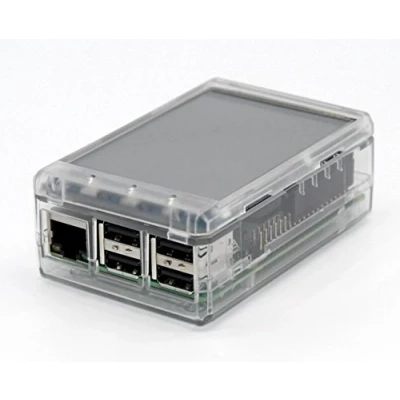 Immagine di 3.2 &quot;Caso Trasparente TFT LCD per Raspberry Pi 2 (Clear)