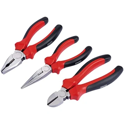 Immagine di Draper Redline 68001 Set di pinze robuste da 160 mm con impugnature morbide, 3 pz