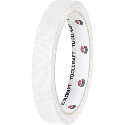 Immagine di TOOLCRAFT HEB19L10WC Nastro in tessuto Bianco (L x L) 10 m 19 mm 1 pz.