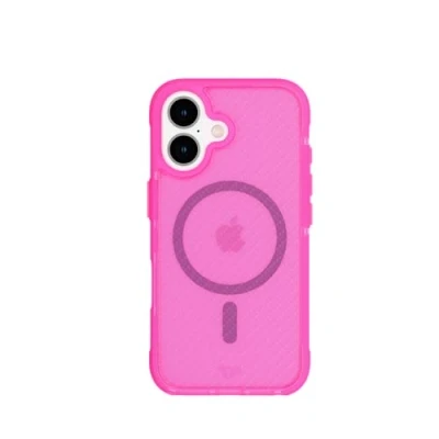 Immagine di tech21 EvoArmor Custodia protettiva per iPhone 16, compatibile con MagSafe, protezione dagli impatti 21x, testato in rosa