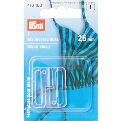 Immagine di Prym Bikini And Belt Clasp, Transparent, 25 mm, 1 Stück