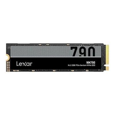 Immagine di Lexar NM790 SSD Interno 4TB, M.2 2280 PCIe Gen4x4 NVMe SSD, Fino a 7400MB/s in Lettura, 6500MB/s Scrittura, Disco Stato Solido per PS5, PC, laptop e giocatori (LNM790X004T RNNNG)