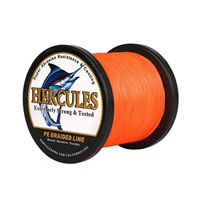 Immagine di Hercules Filo da pesca intrecciato a 8 fili, 100 2000m, 10 300lb, super morbido, polietilene, Lenze intrecciate per con lenza, riva, in mare, barca