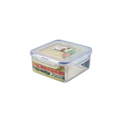 Immagine di LocknLock TO GO Contenitore per sandwich con divisore, 1,2 l, 100% aria e impermeabile, lavabile in lavastoviglie microonde, senza BPA, scomparti separatori