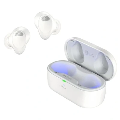 Immagine di LG, Cuffie bluetooth, auricolari anc sport, in ear bluetooth cancellazione attiva rumore, Wireless per Android iOS, tone T90S,bluetooth auricolari, Bianco