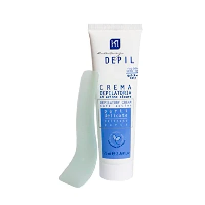 Immagine di Easy Depil CREMA DEPILATORIA PARTI INTIME ASCELLE Inguine e Zona Bikini. Rapida, semplice da usare, sicura. Con Proteine Vegetali Addolcenti. Profumazione gradevole. 75 ml