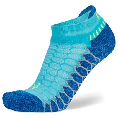 Immagine di Balega Unisex Silver Antimicrobial No show Compression Fit Calzini da corsa, Cobalt, Small, EU Dimensione 36 39.5