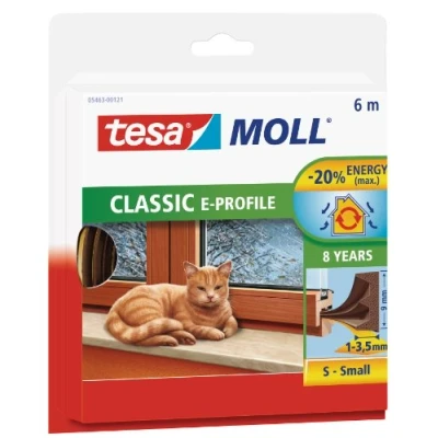 Immagine di tesa E PROFILE 05463 00121 00 Guarnizione adesiva tesamoll® Marrone (L x L) 6 m 9 mm 1 pz.