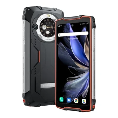 Immagine di Blackview BV9300 PRO Smartphone Rugged(100LM Torcia), 16GB+256GB, 15080mAh Batteria, 6,7&#039;&#039; 120Hz 2.3K Display, 64MP+32MP Fotocamera, IP68 IP69K Android 13 Impermeabile Cellulare, GPS NFC Arancione