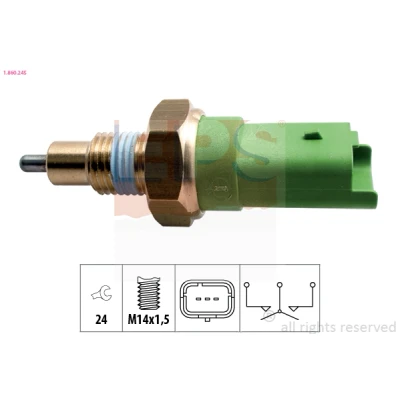 Immagine di EPS 1.860.245 Interruttore, Luce di retromarcia Made in Italy OE Equivalent RENAULT: CLIO 4, Trafic 3, 2, NISSAN: MICRA 3