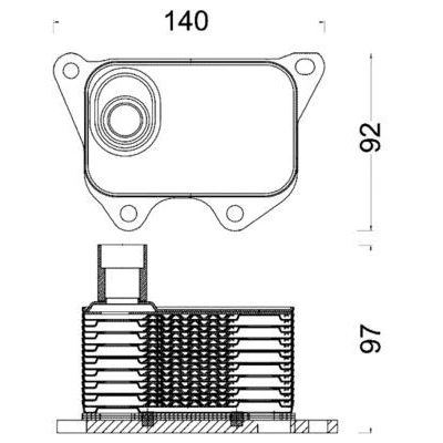 Immagine di MAHLE ORIGINAL CLC 185 000S Radiatore Olio VOLKSWAGEN: Golf 6, 5, Passat B6 Variant, AUDI: A3 Sportback, A6 C7 Avant, A4 B8 Avant