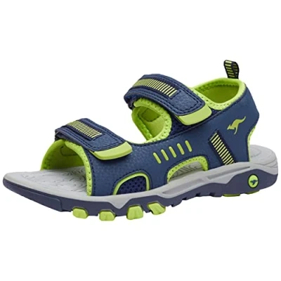 Immagine di KangaROOS K Logan, Scarpe da Ginnastica Basse Unisex Bambini, Blu (Dk Navy/Lime 4054), 37 EU