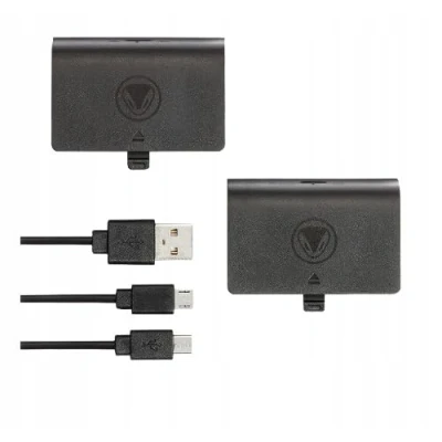 Immagine di Snakebyte Xbox One BATTERY KIT Nero 2 Batterie Ricaricabili da 800 mAh, Compatibili con TWIN CHARGE X e Tutti i Gamepad One, Incl. Cavo di Ricarica Micro USB 2m