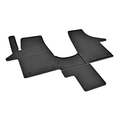 Immagine di Tappetini in gomma su misura per VW T6 Transporter/Caravelle/Multivan dal 2015 2 posti + Tunel