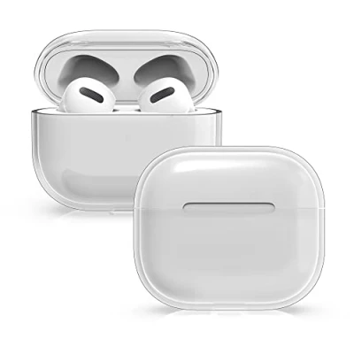 Immagine di kwmobile Custodia Protettiva per Caricatore compatibile con Apple AirPods 3 Resistente Cover Box Portauricolari trasparente
