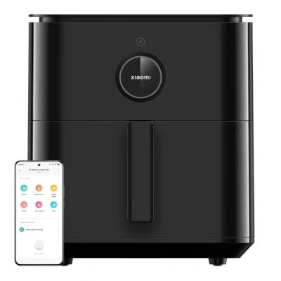 Immagine di Xiaomi Smart Air Fryer 6.5L, Friggitrice ad aria Riscaldamento a convenzione 360, Display OLED, Temperatura 40C 220C , Funzione Sgrassatura, Controllo via APP con Ricette dedicate, Nero