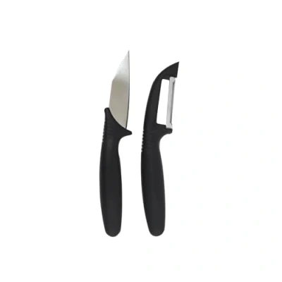 Immagine di Fackelmann Set pelapatate + Coltello, Acciaio, Argento, NC