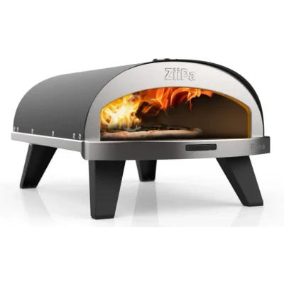Immagine di ZiiPa pizza Oven Piana Gas model with Thermometer Anthracite for ø 30 cm pizzas Rotating stone