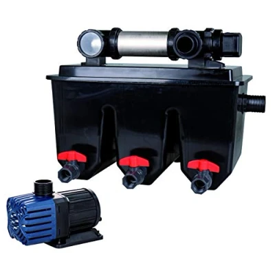 Immagine di T.I.P. 30288 Filtro per laghetto esterno multicamera MTS 30000, UV C 25 Watt, laghetti fino a 30 litri, nero