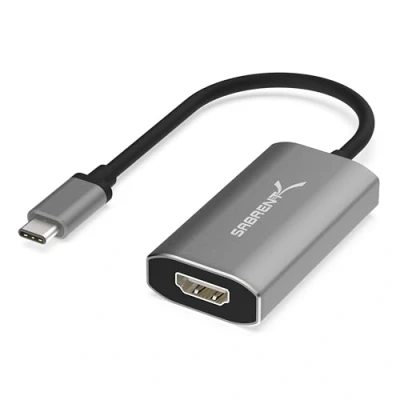 Immagine di Sabrent Adattatore da USB Tipo C a HDMI 2.1 8K/60Hz &amp; 4K/120Hz con Funzione DSC Risoluzione 8K/30Hz 4K Senza Compatibile Thunderbolt 3 (DA UCH8)