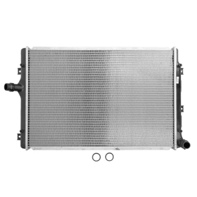 Immagine di NISSENS 65281A Radiatore motore Alluminio 650 453 34 Alette di raffreddamento montate meccanicamente VOLKSWAGEN: GOLF 5, 6, 6 mister auto,