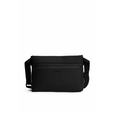 Immagine di Tommy Hilfiger Webbing Strap Messenger Borsa a tracolla, Uomo, Taglia: One Size, Black