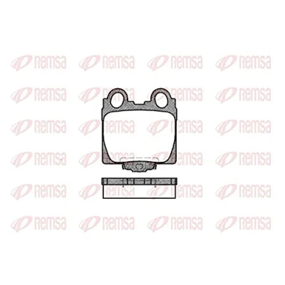 Immagine di REMSA 0743.04 Kit pastiglie freno Assale posteriore Con contatto segnalazione usura LEXUS: IS I Sedan, GS II, SC II Cabrio