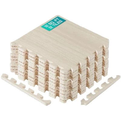 Immagine di Yes4All P9PL Stuoia ad incastro 12SQFT, 1,1 m² (12 piastrelle), legno di noce chiaro