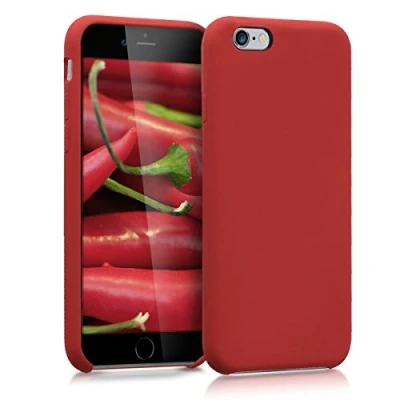 Immagine di kwmobile Cover per Apple iPhone 6 / 6S Custodia Back Case Smartphone in Silicone TPU Protezione Gommata rosso scuro