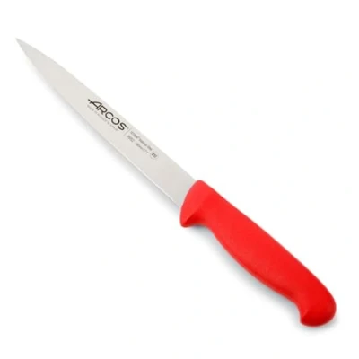 Immagine di Arcos Serie 2900 Coltello di Filetto Bistecca Lama Acciaio Inossidabile Nitrum 190 mm Manico Polipropilene Colore Rosso