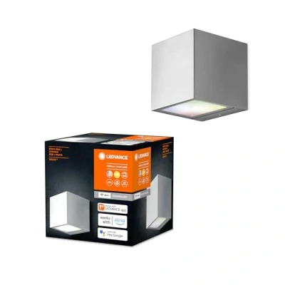 Immagine di LEDVANCE SMART+ BRICK MULTICOLOR 4058075564428 Lampada da parete per esterni a LED ERP: F (A G) (monocolore) 14 W Acciaio