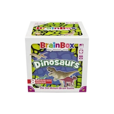 Immagine di BrainBox Dinosaurs (2022) , Card Game Ages 6+ 1+ Players 10+ Minutes Playing Time